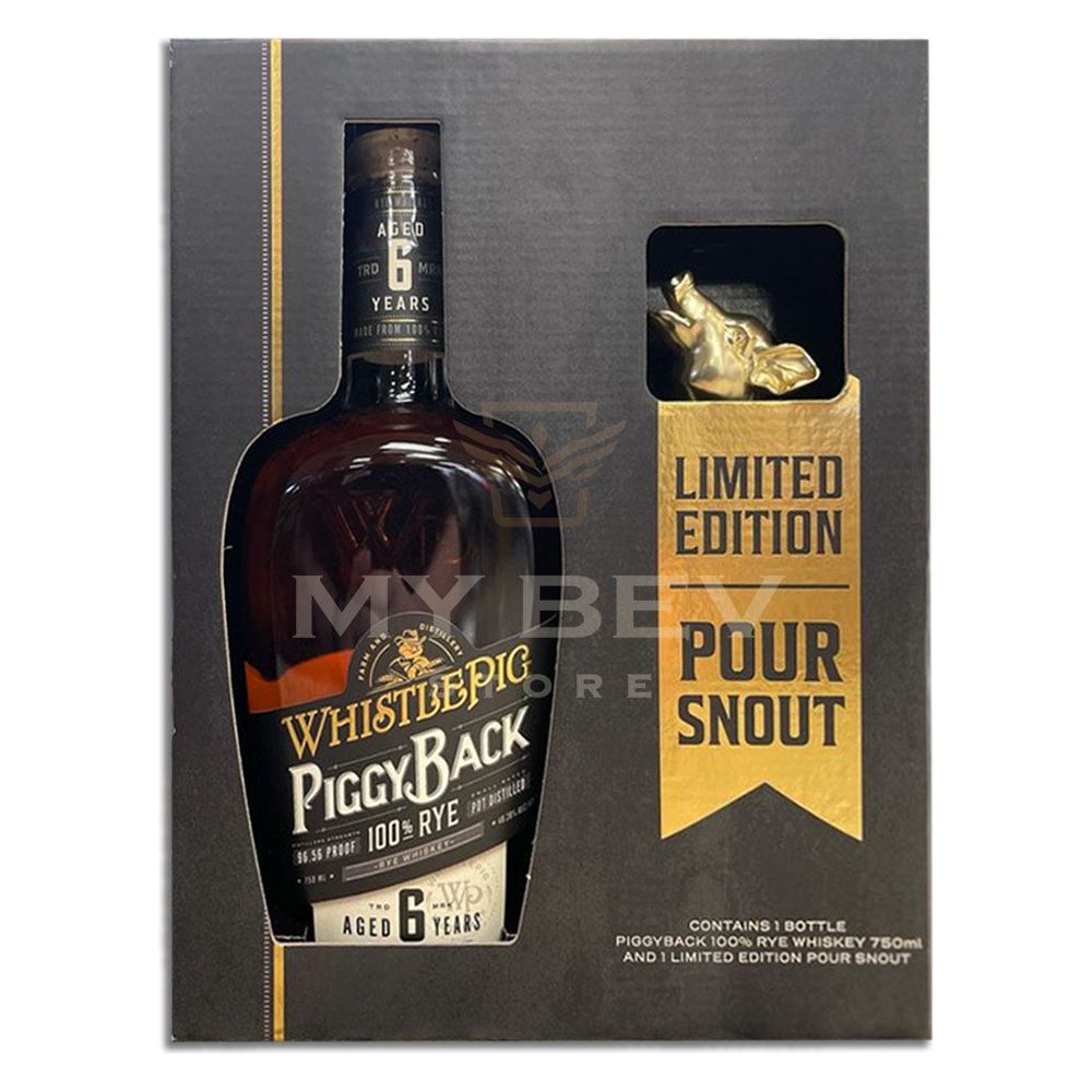 WhistlePig PiggyBack Rye with Limited Edition Pour Snout