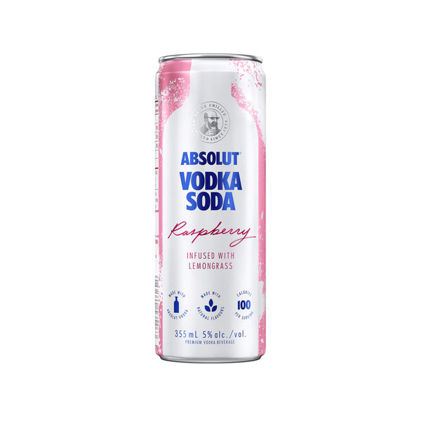 Absolut Vodka Soda Raspberry & Lemongrass