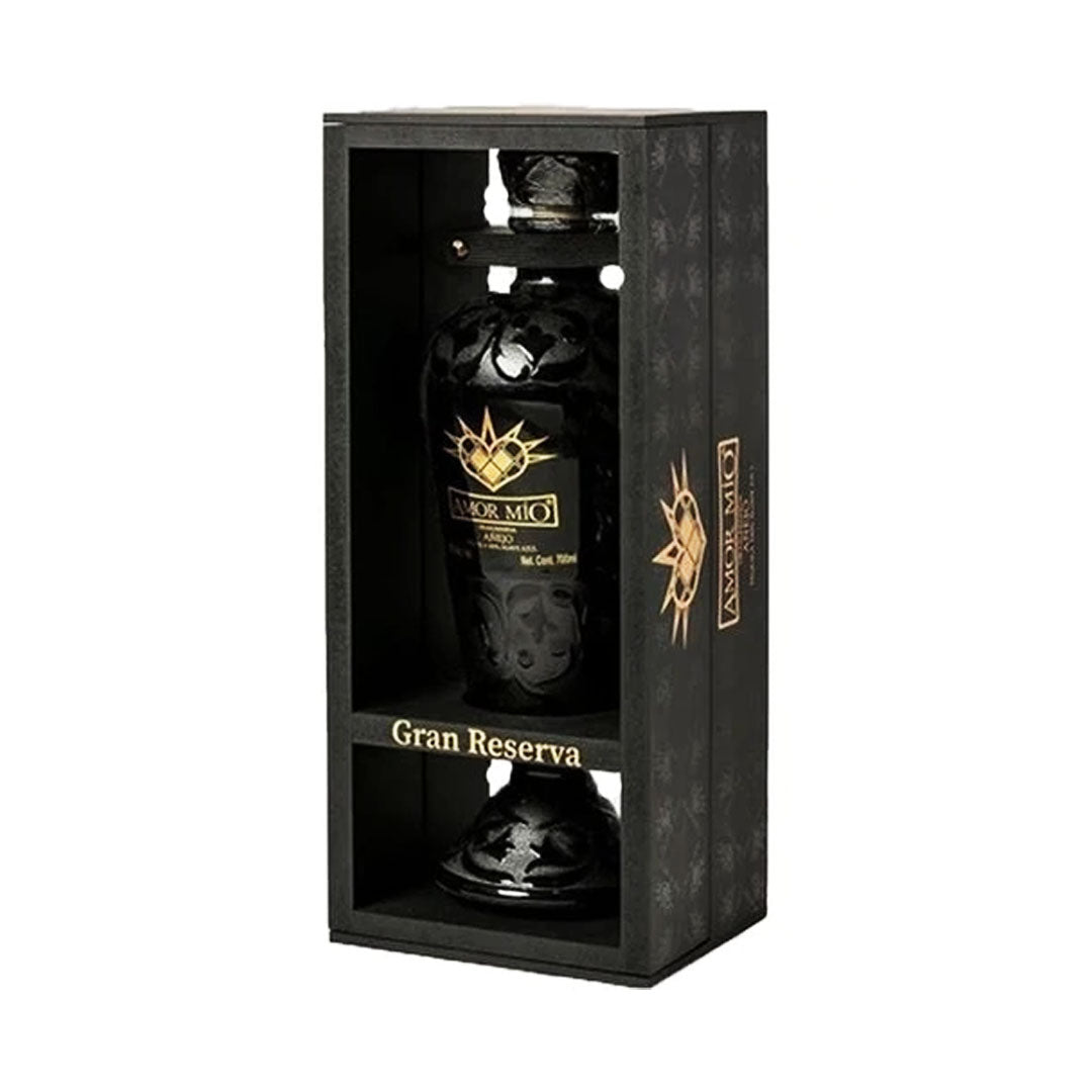 Amor Mio Gran Reserva Anejo Ceramic Bottle Hand Painted Limited Edition Release