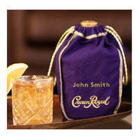 Crown Royal Custom Embroidered Crown Royal Blended Whisky Gift Bag Canadian Whisky