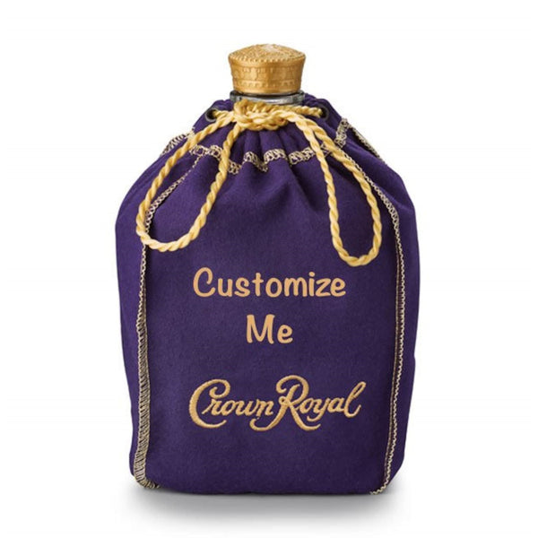 Crown Royal Custom Embroidered Crown Royal Blended Whisky Gift Bag Canadian Whisky