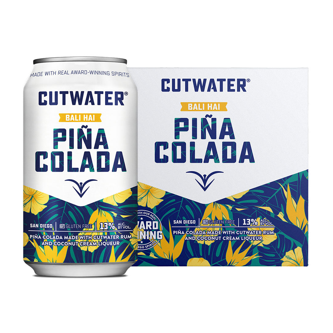 Cutwater Bali Hai Rum Pina Colada 4 Pack 12 OZ Cans