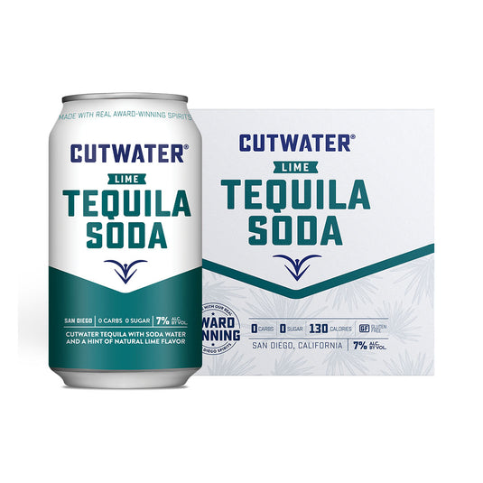 Cutwater Lime Tequila Soda 4 Pack 12 OZ Cans
