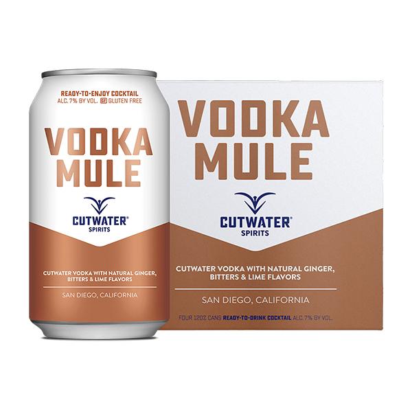 Cutwater Mule Vodka Soda 4 Pack 12 OZ Cans
