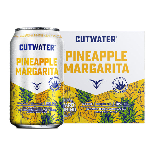 Cutwater Cutwater Pineapple Margarita 4 Pack 12 OZ Can Cocktail