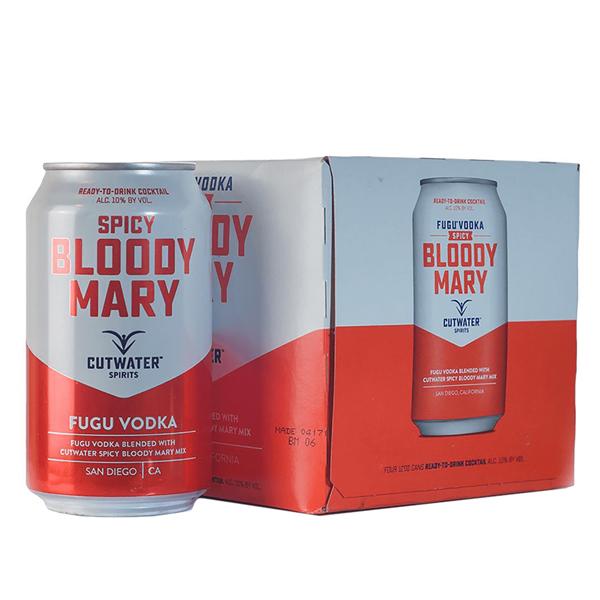 Cutwater Fugu Spicy Bloody Mary 4 Pack 12 OZ Cans