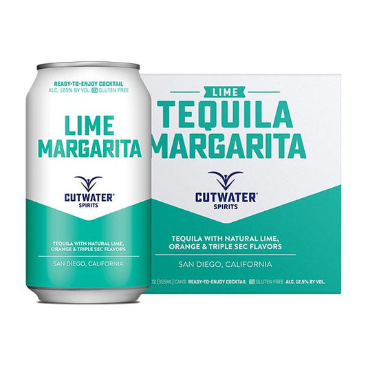 Cutwater Tequila Margarita 4 Pack 12 OZ Cans