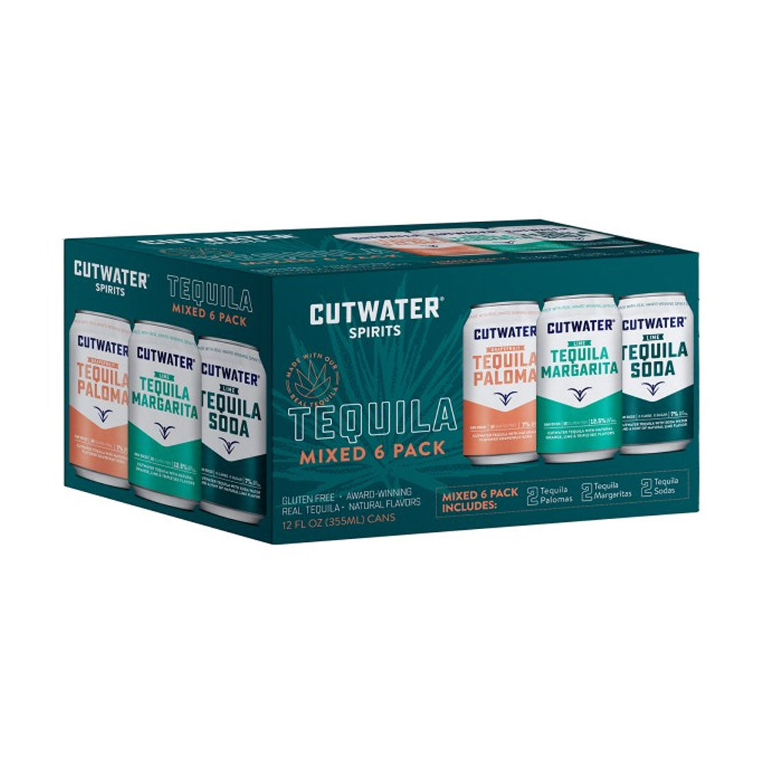 Cutwater Variety Pack Tequila Soda: Tequila Margarita, Tequila Paloma, Tequila Soda