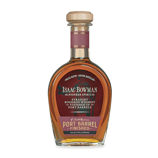 Isaac Bowman Isaac Bowman Pioneer Spirit Straight Bourbon Whiskey Finished in Port Barrels 750 ML Bottle Straight Bourbon Whiskey