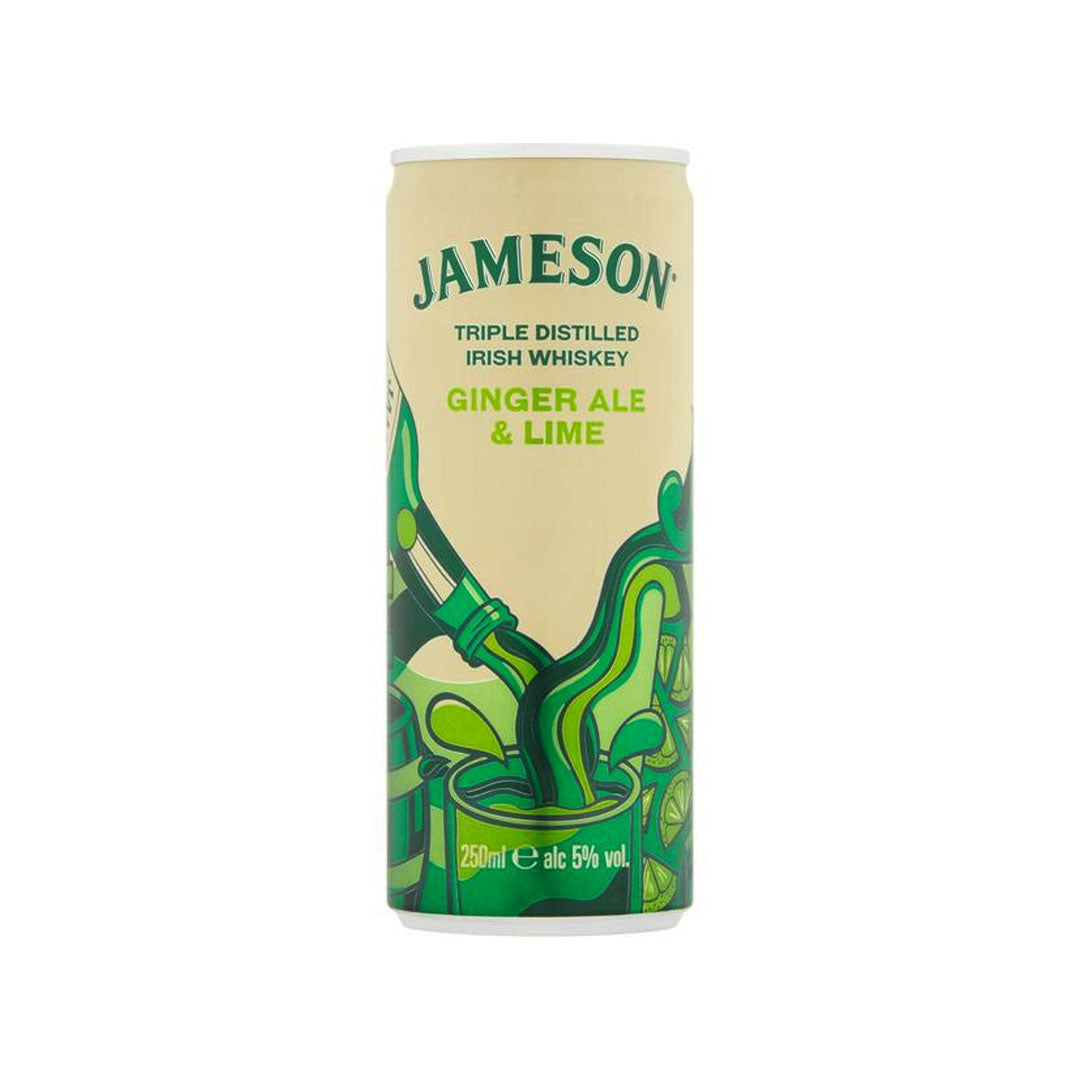 Jameson Cocktail Whiskey Ginger Ale and Lime