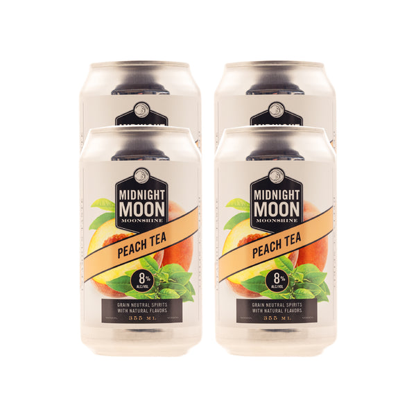 Midnight Moon Peach Tea RTD 4 Pack 12oz Cans