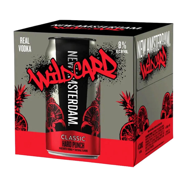New Amsterdam Wildcard Hard Punch 4 Pack 12 OZ Can