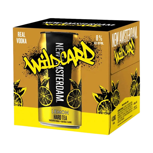 New Amsterdam Wildcard Lemon Hard Tea 4 Pack 12 OZ Can