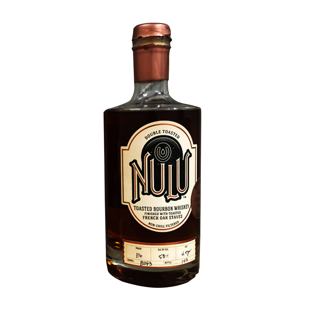 Nulu Nulu Double Toasted Bourbon Whiskey Finished With Toasted French Oak Staves 750 ML Bottle Bourbon Whiskey