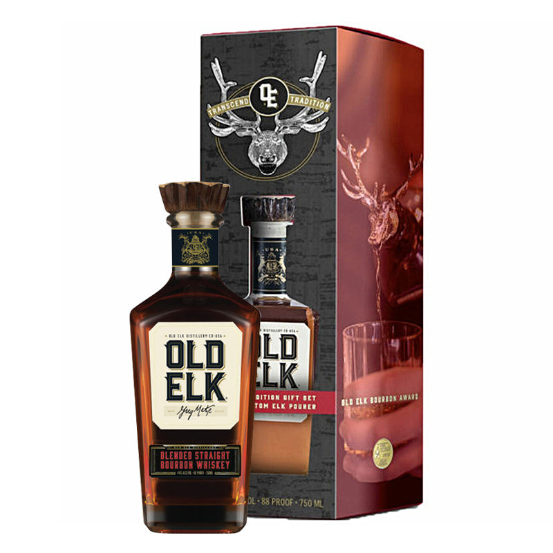 Old Elk Old Elk Bourbon with Custom Elk Pourer Bourbon Whiskey