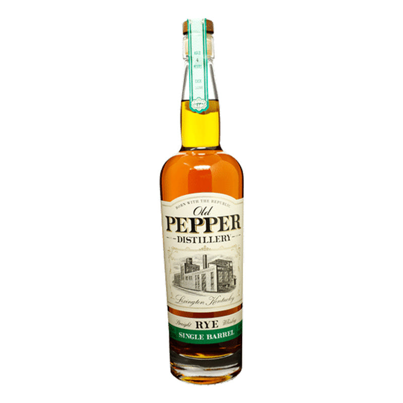 Old Pepper Distillery Straight Rye Whiskey Finest Kentucky Oak