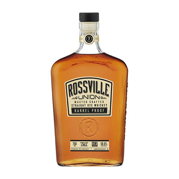 Rossville Union Master Crafted Barrel Proof Straight Rye Whiskey 112.6Pf 750ml
