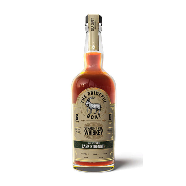 The Prideful Goat Straight Rye Whiskey Unfiltered Cask Strength 750 ML Bottle