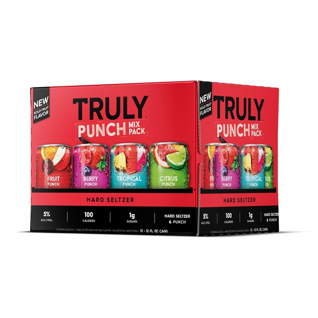 Truly Punch Mix Pack: Fruit Punch, Berry Punch, Tropical Punch, Citrus Punch