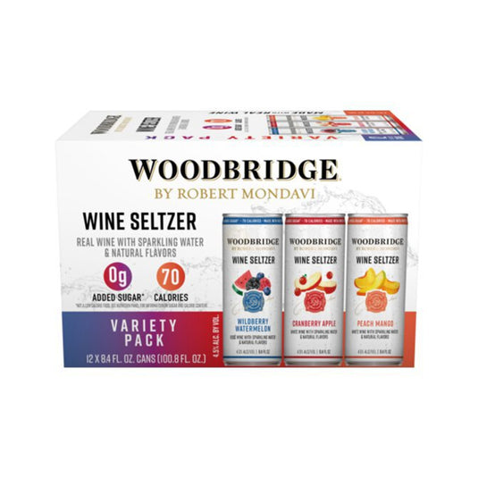 Woodbridge Wine Seltzer Variety Pack: Wildberry Watermelon, Cranberry Apple, Peach Mango