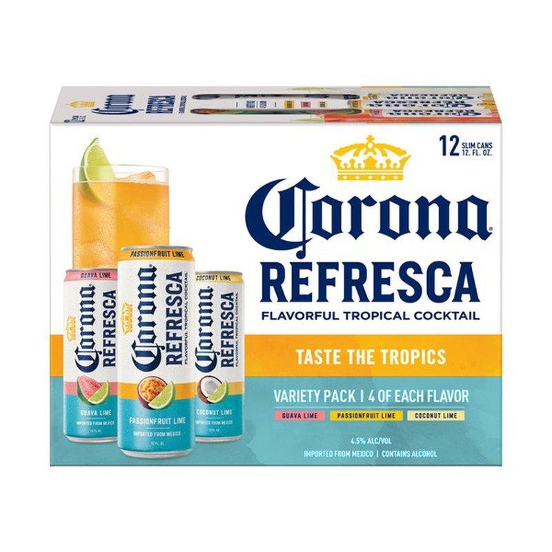 Corona Corona Refresca Variety Pack: Passionfruit Lime, Guava Lime, Coconut Lime Imported