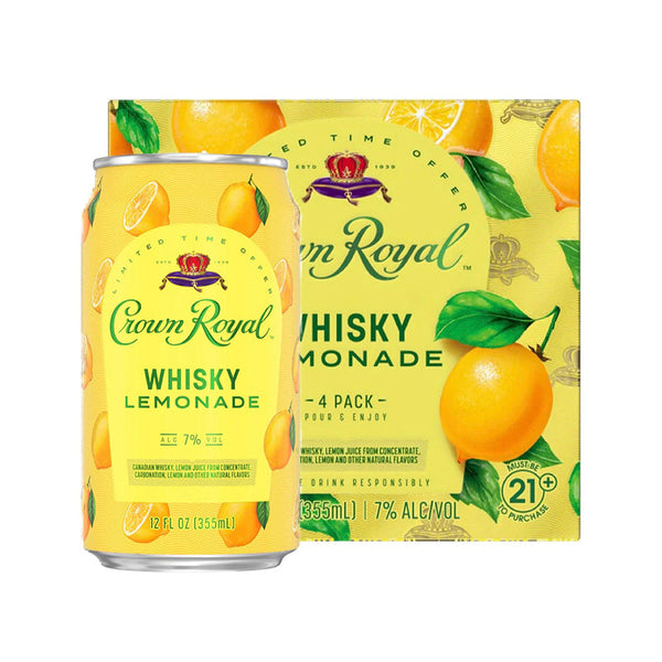 Crown Royal Crown Royal Whisky Lemonade 4 Pack Whiskey