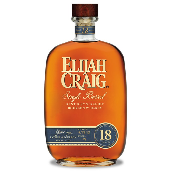 Elijah Craig Single Barrel Bourbon Whiskey 18 Year