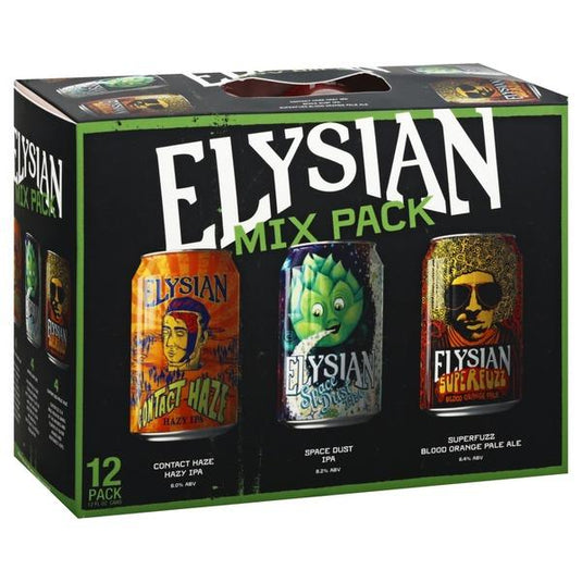 Elysian Mix Pack Contact Haze, Space Dust IPA, Superfuzz