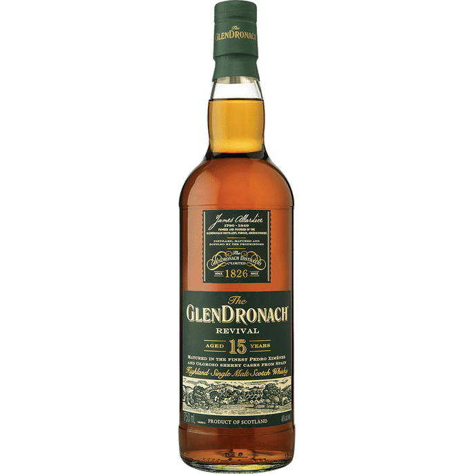 Glenlassaugh Glendronach Revival Single Malt Scotch 15 Year Scotch