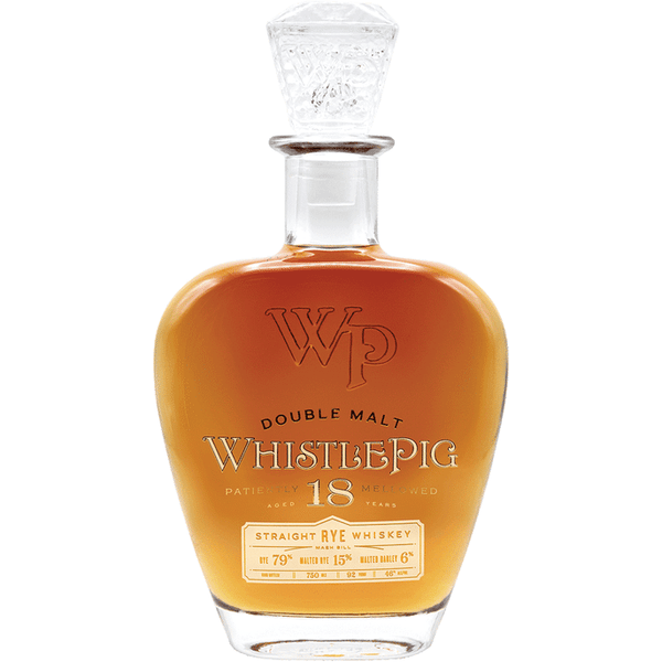 Whistle Pig Whistlepig Double Malt Straight Rye Whiskey 18 Year Old Whiskey